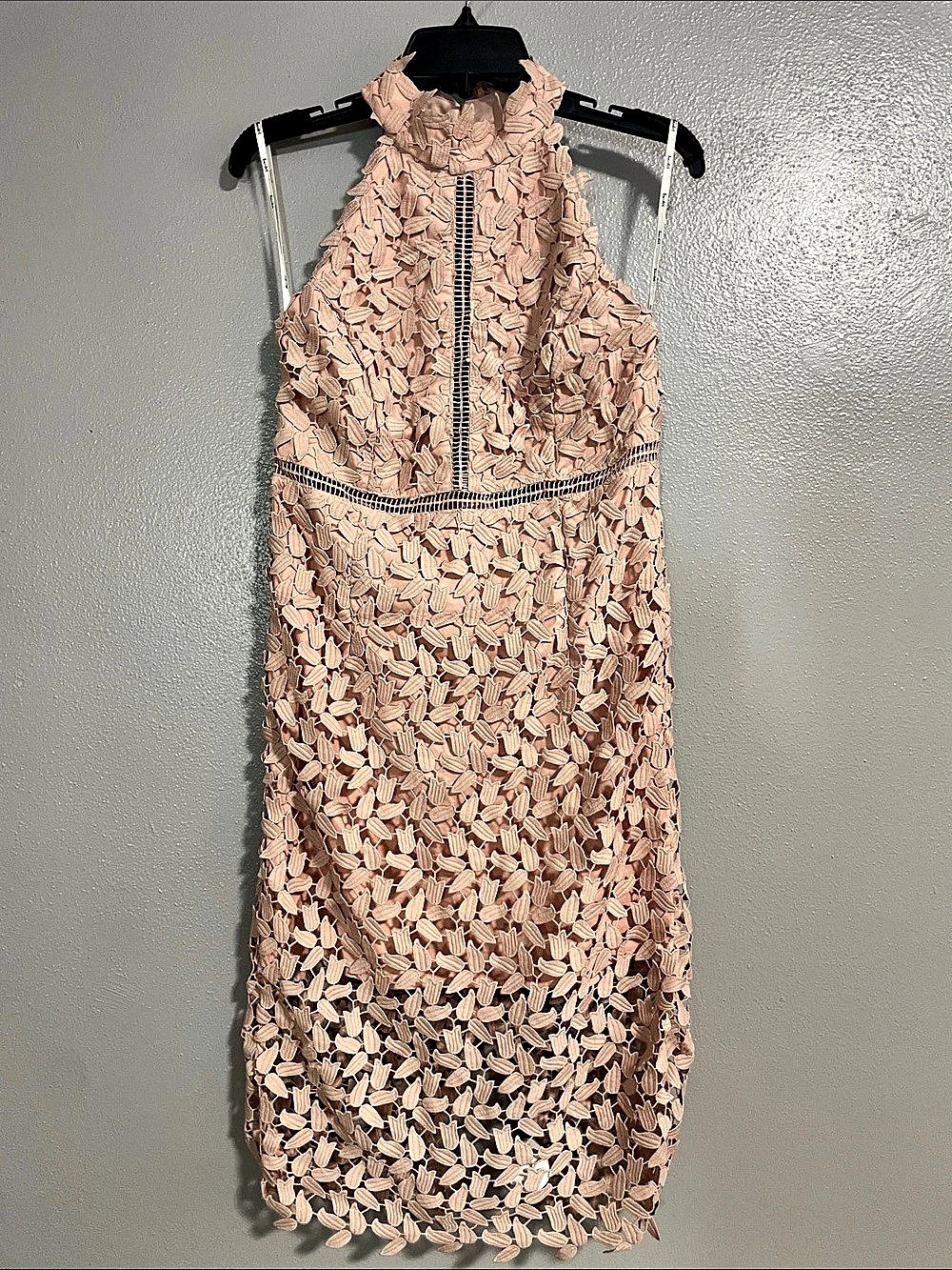 Bardot Pink Lace Midi Dress NWT size 10-L